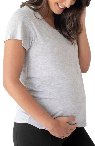 Shop Kindred Bravely Everyday Nursing & Maternity Top In Grey Heather
