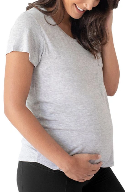 Kindred Bravely Everyday Nursing & Maternity Top In Grey Heather