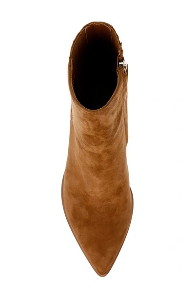 Steve Madden Rickki Pointed Toe Boot In Chestnut Suede