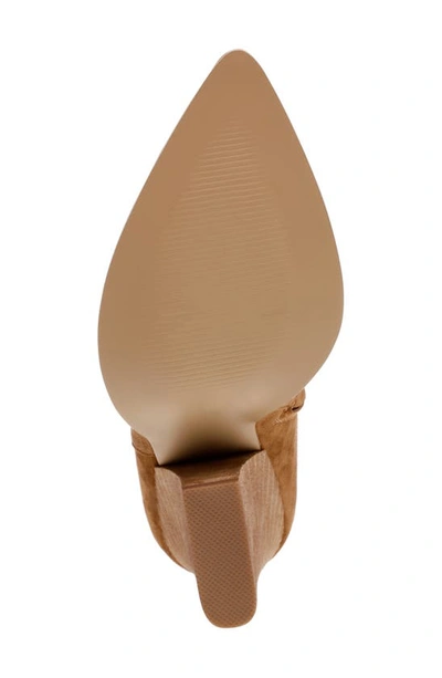 Steve Madden Rickki Pointed Toe Boot In Chestnut Suede