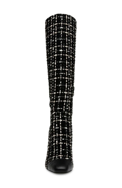 Steve Madden Ally Cap Toe Knee High Boot In Black Mult