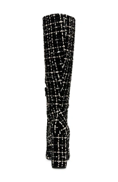 Steve Madden Ally Cap Toe Knee High Boot In Black Mult