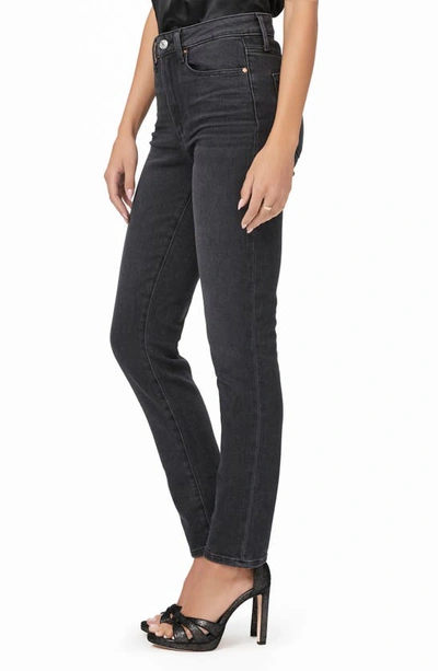 Shop Paige Gemma High Waist Skinny Jeans In Black Lotus