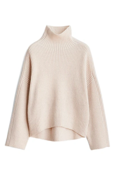 Shop Rag & Bone Connie Wool Turtleneck Sweater In Oatmeal