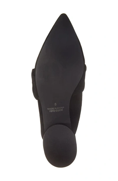Koko + Palenki Quantum Pointed Toe Mule In Black Suede