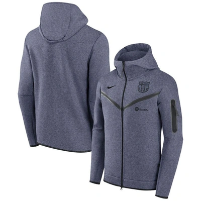 Nike Fc Barcelona Tech Fleece Windrunner Third Men's Soccer Full-zip Hoodie  In Blue | ModeSens