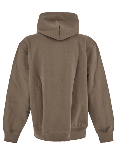 Shop Carhartt Hooded Sweatshirt In Brown