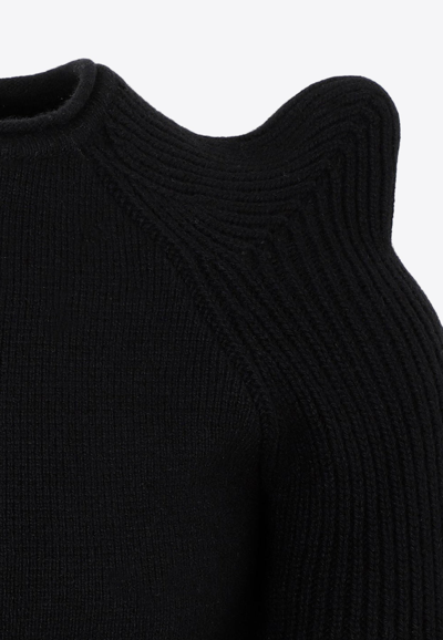 Shop Rick Owens Cashmere And Wool Knit Sweater In Black