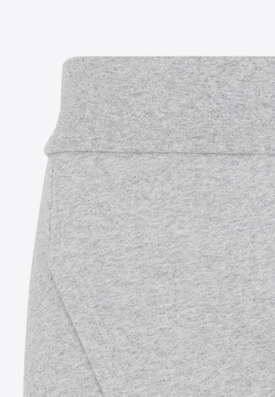 Shop Givenchy Deconstructed Hoodie-style Skirt In Gray