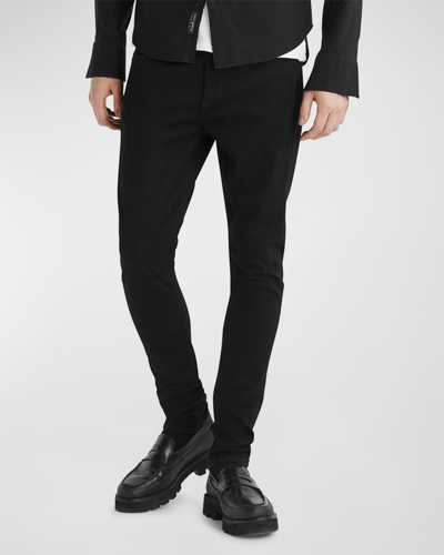 Rag & Bone Cropped Skinny-cut Jeans In Black