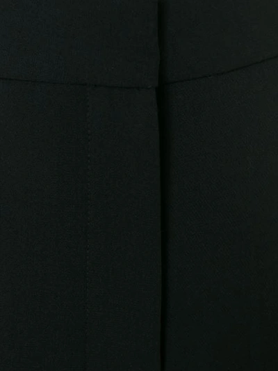 Shop Stella Mccartney Cropped Flared Trousers - Black