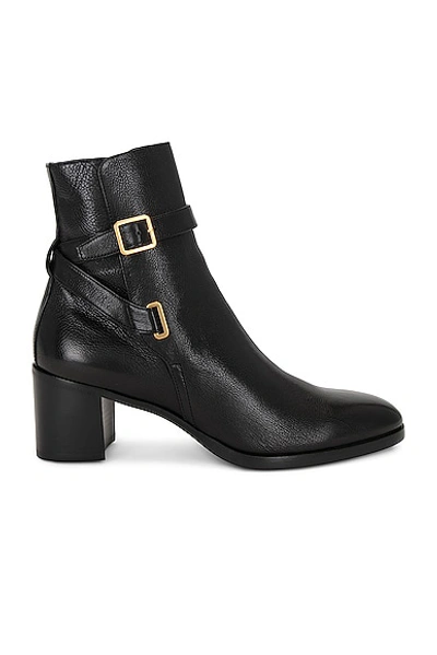 Shop Saint Laurent Dorian Bootie In Nero