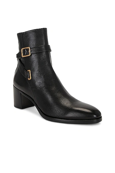 Shop Saint Laurent Dorian Bootie In Nero