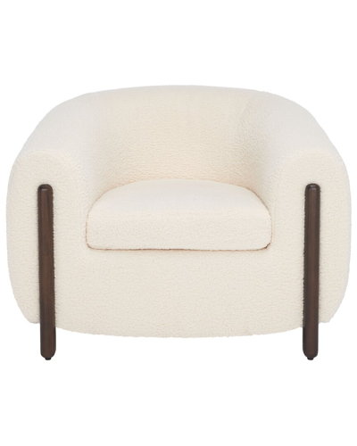 Shop Safavieh Couture Westley Barrel Back Accent Chair In White
