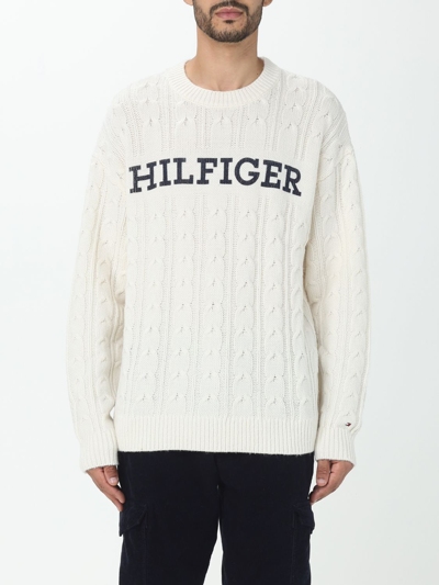 Shop Tommy Hilfiger Sweater  Men Color White