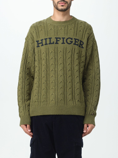 Shop Tommy Hilfiger Sweater  Men Color Green
