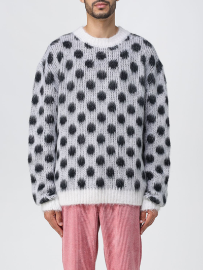 Shop Marni Sweater In Mohair Blend In White