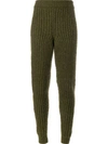 JW ANDERSON RIBBED KNIT TROUSERS,KW15WP16AM05GR11506909