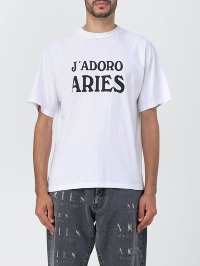 Shop Aries T-shirt  Men Color White