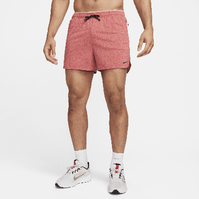 Shop Nike Men's Dri-fit Stride Running Division 4" Brief-lined Running Shorts In Pink