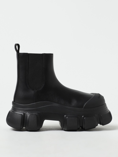 Shop Alexander Wang Ankle Boots In Leather And Rubber In Black