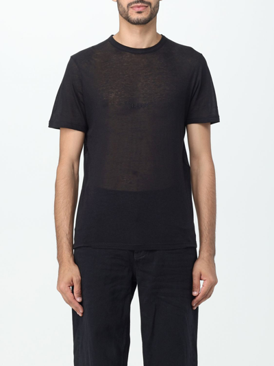 Shop Saint Laurent Basic T-shirt In Black