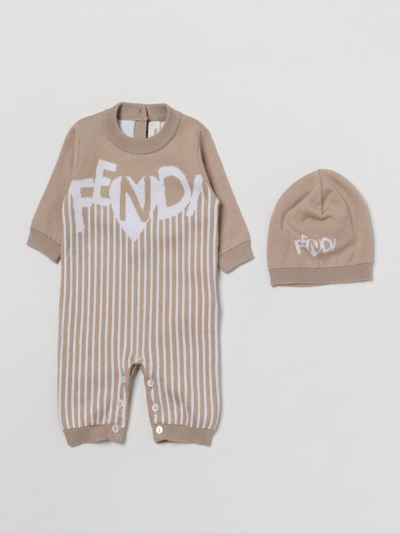 Shop Fendi Pack  Kids Color Beige