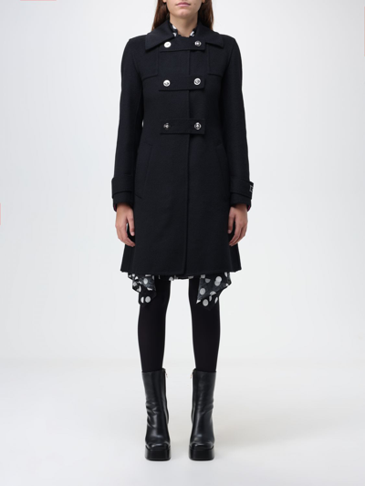 Shop Versace Coat  Woman Color Black