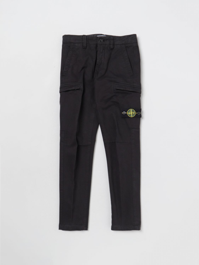 Stone Island Trousers  Junior Kids In Black