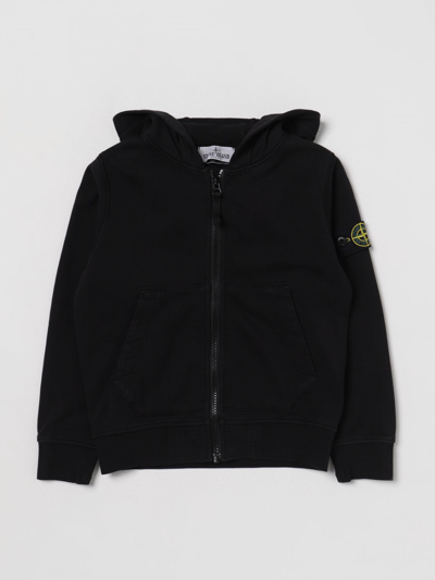 外套 STONE ISLAND JUNIOR 儿童 颜色 黑色