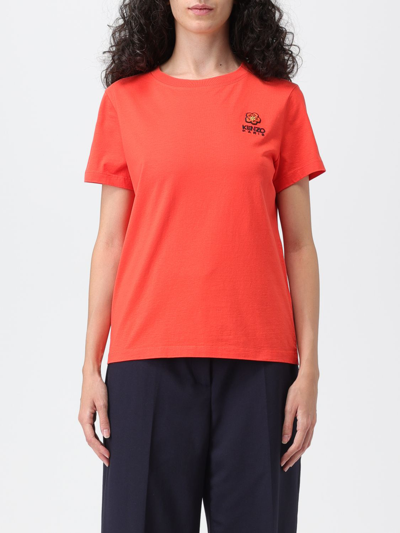 Shop Kenzo Cotton T-shirt In Red