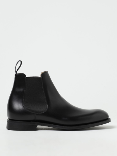 Shop Church's Amberley R173 Leather Ankle Boots With Pull Tab In Black