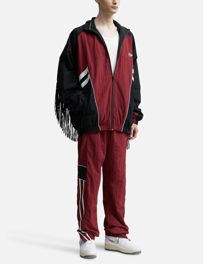 Shop Martine Rose Paneled Trackpants In Red