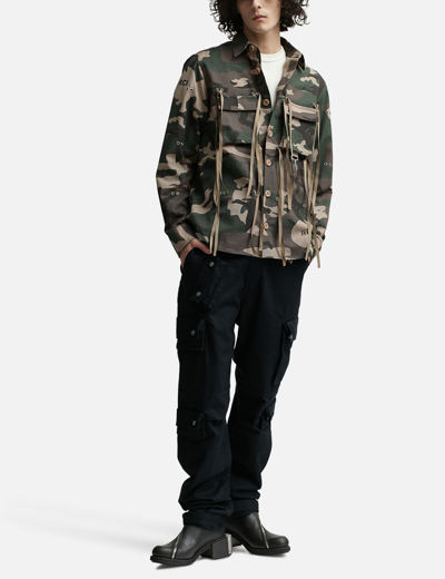Reese Cooper Men's Desire Paths Modular Pocket Shirt Jacket In Green