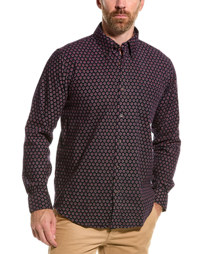 Shop Brooks Brothers Regent Fit Pincord Shirt In Blue