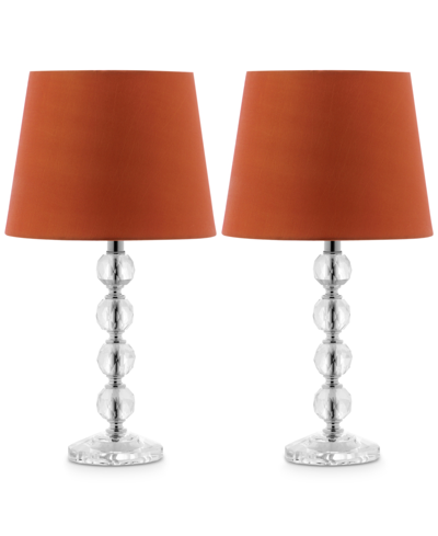 Shop Safavieh Set Of 2 Nola Table Lamps In Orange