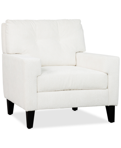 Shop Furniture Michary Fabric Track Arm Chair, Created For Macy's In Almond
