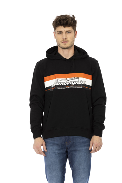 Shop Automobili Lamborghini Black Cotton Sweater