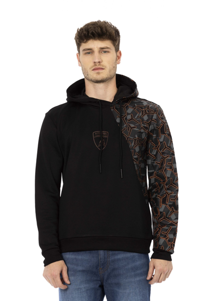 Shop Automobili Lamborghini Black Cotton Sweater