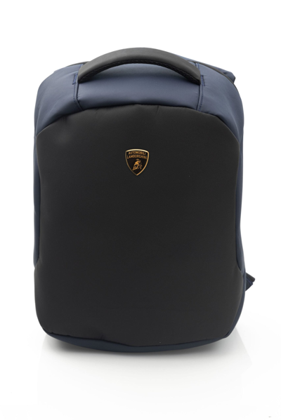 Shop Automobili Lamborghini Blue Nylon Backpack