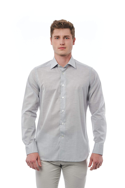 Shop Bagutta Gray Cotton Shirt