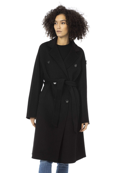 Shop Baldinini Trend Black Wool Jackets & Coat