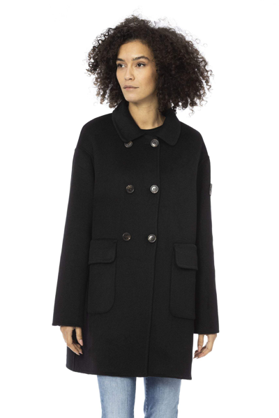 Shop Baldinini Trend Black Wool Jackets & Coat