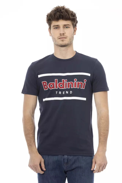 Shop Baldinini Trend Blue Cotton T-shirt