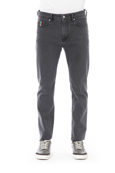 Shop Baldinini Trend Gray Cotton Jeans & Pant