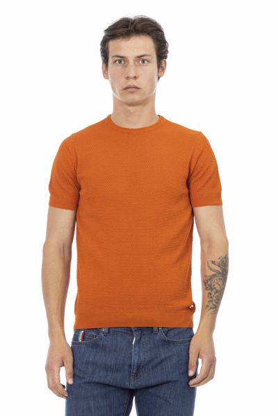 Baldinini Trend Orange Cotton Sweater In Orange