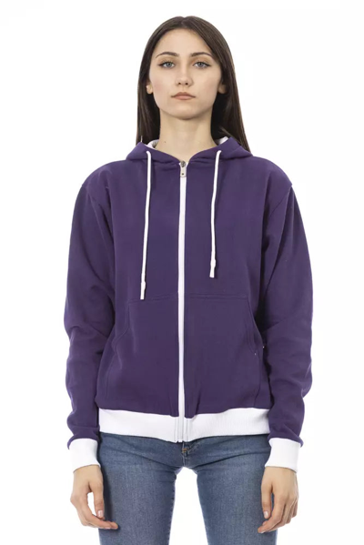 Shop Baldinini Trend Violet Cotton Sweater