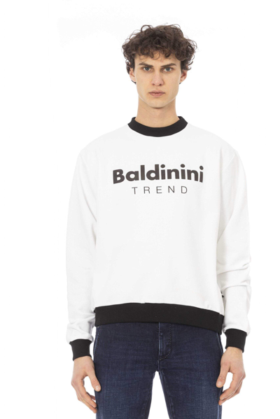 Shop Baldinini Trend White Cotton Sweater