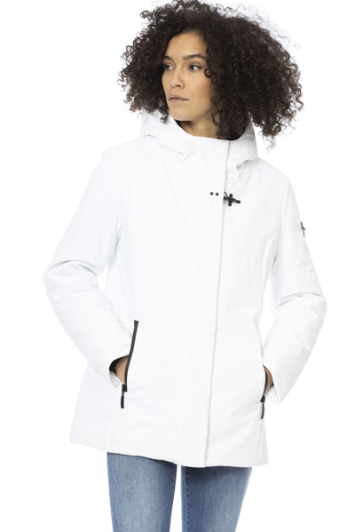 Shop Baldinini Trend White Polyester Jackets & Coat