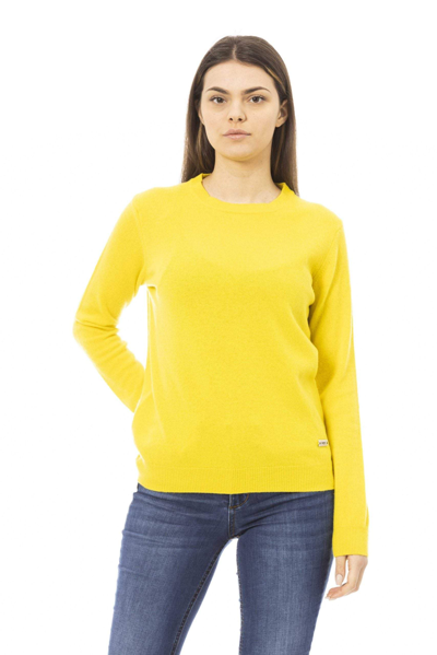Shop Baldinini Trend Yellow Wool Sweater
